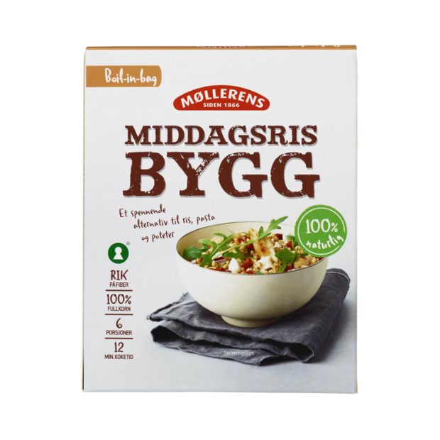 Byggris (Barley Rice)Boil In Bag 300g Møllerens | Rice | Dinner | Møllerens