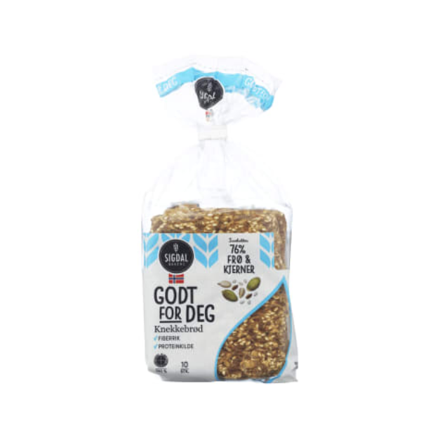 Crispbread Good for You 235g Sigdal (Knekkebrød Godt for Deg) | Crispbread | All season, Breakfast and Cereals, Snacks | Sigdal