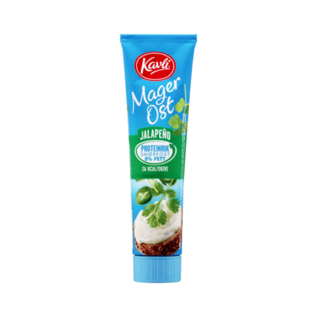 Low-fat Cheese Jalapeno 175g Tube Kavli (Magerost Jalapeno) | Cheese Spreads | Snacks | Kavli