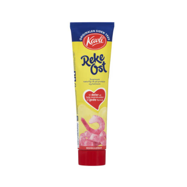 Shrimp Cheese 175g Tube Kavli (Rekeost) | Cheese Spreads | Snacks | Kavli