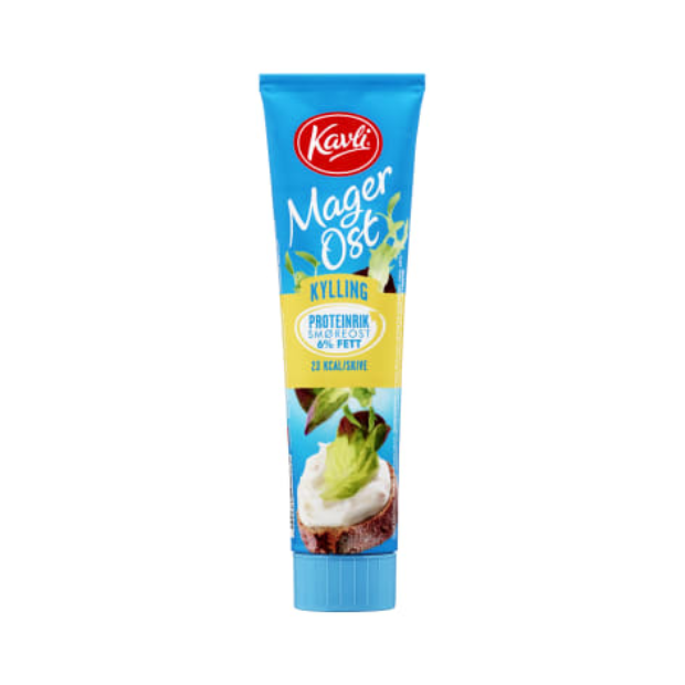 Low-fat Cheese Chicken 175g Tube Kavli (Magerost Kylling) | Cheese Spreads | Snacks | Kavli