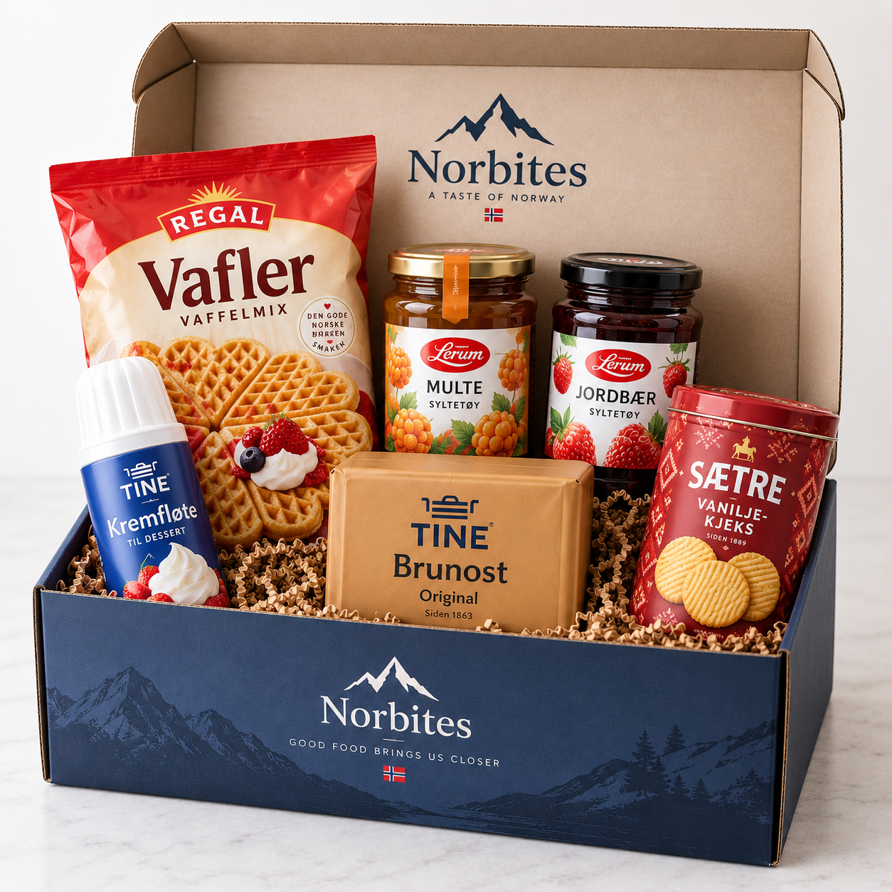 Norwegian Waffle Night gift presentation