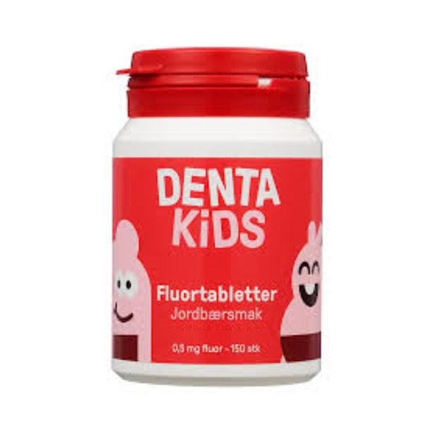 Denta Kids Fluoride Tablets Mix 150 Tabs – Strawberry Flavor