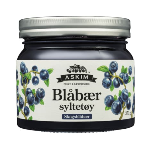 Blueberry Jam - Blåbærsyltetøy 370g Askim