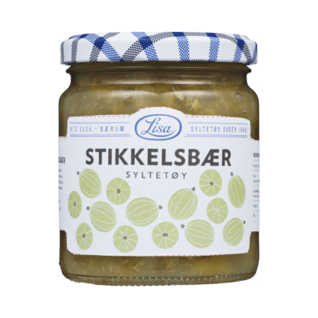 Gooseberry Jam - Stikkelsbær Syltetøy 250g Lisa