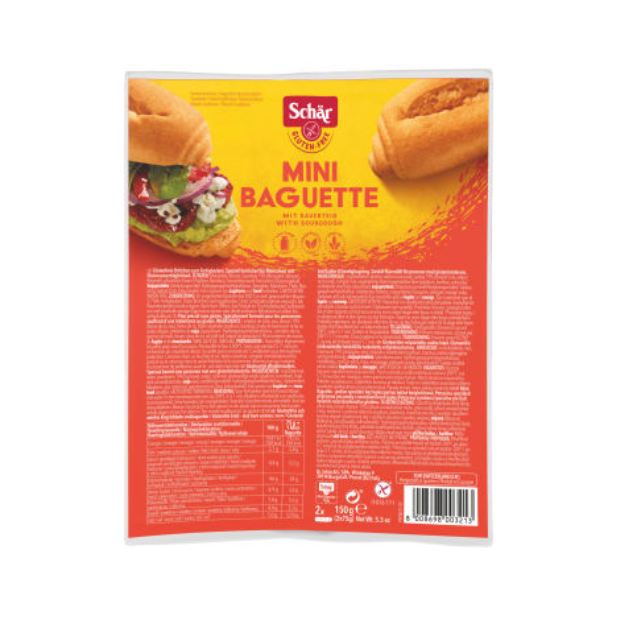 Gluten-Free Mini Baguettes - Mini Baguette glutenfri 150g Schar