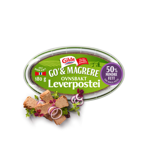 Oven-Baked Liver Pâté - Leverpostei Ovnsbakt 180g Go&Mager