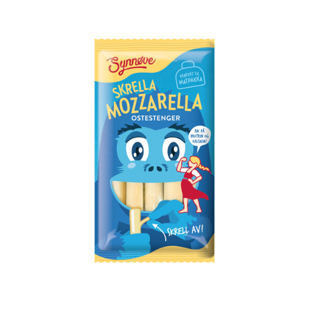 Mozzarella Cheese Strings - Mozzarella Ostestrenger 100g Synnøve