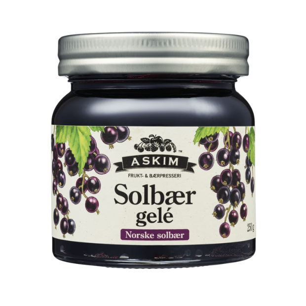 Blackcurrant Jelly - Solbærgele 250g Askim