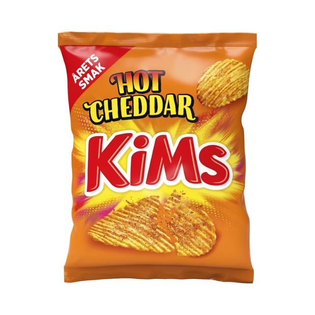 Hot Cheddar 200g Kims | Potato Chips | All season, Party, Potato Chips, Potato Snacks, Snacks | Kims
