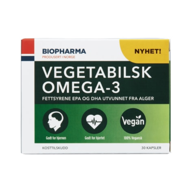 Omega-3 Vegetable 30 pcs (capsules) Biopharma - Omega3 Vegetabilsk | Multivitamins | All season, Multivitamins, Vegan | Biopharma