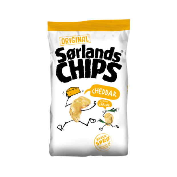 Sørlandschips Cheddar & Spring Onion 180g - Sørlandschips Cheddar&vårløk | Potato Chips | All season, Party, Potato Chips, Snacks | Sørlandschips