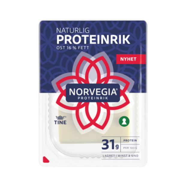 Norvegia Protein-Rich Sliced 150g - Proteinrik skivet | Yellow Cheese | All season, Cooking, Snacks, Yellow Cheese | Tine