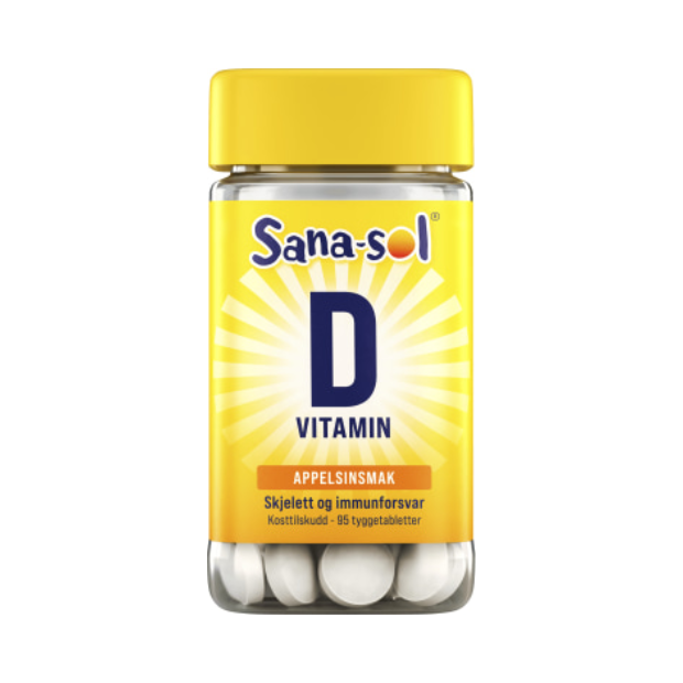 Vitamin D Orange 95 pcs - D-vitamin Appelsin 95stk Sana-sol