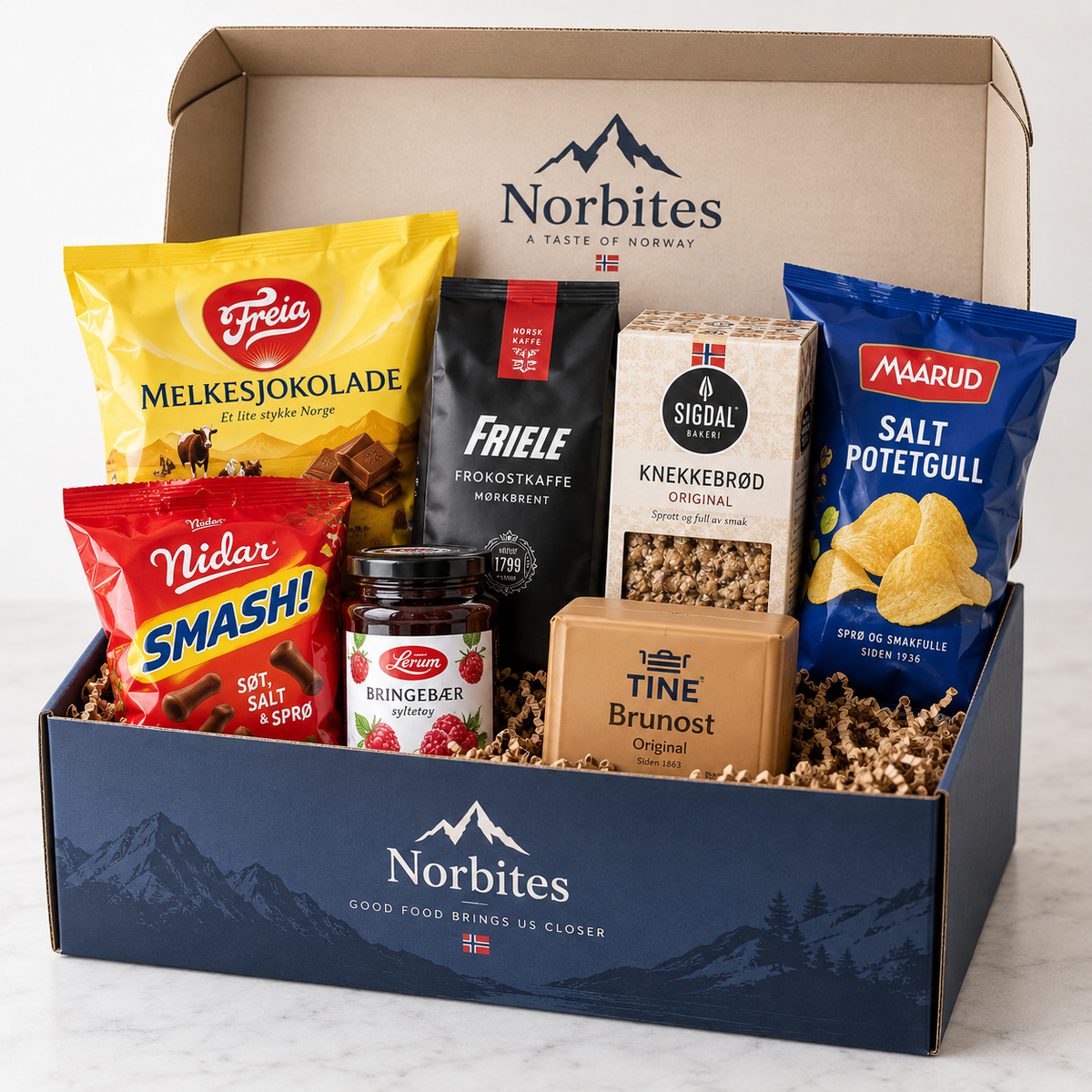 Taste of Norway Box gift presentation