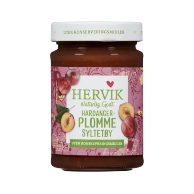 Plum Jam 320g Hervik | Plum Jam | Dessert, Fruit sauces, Plum Jam, Snacks | Hervik