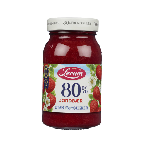 Strawberry Jam No Added Sugar 330g Lerum | Strawberry Jam | Fruit sauces, Strawberry Jam | Lerum