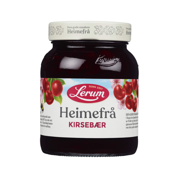 Cherries Homegrown 390g Lerum | Cherries Homegrown Jam | Cherries Jam, Fruit sauces, Snacks | Lerum