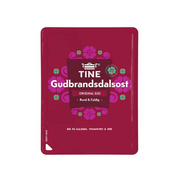 Gudbrandsdal Cheese G35 Sliced 130g Tine | Brown Cheese | All season, Brown Cheese, Cheese, Cheese and Dairy, Party, Snacks | Tine