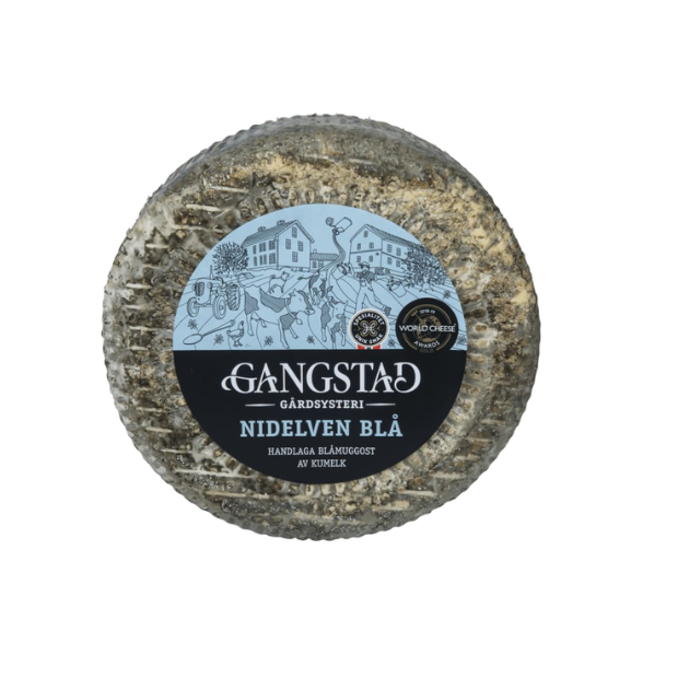 Nidelven Blue Gangstad per Kg | Blue Cheese | All season, Cheese, Party, Snacks | Norwegian Specialties