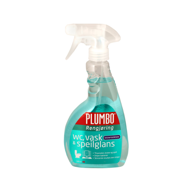 Plumbo Toilet & Sink & Mirror 500ml | Cleaning Agent | House and Home, Household Cleaning Product | Plumbo